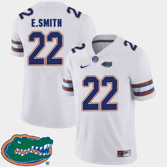 Men Florida Gators E.Smith White College Football Sec 2018 Jersey